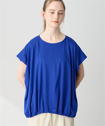 イージーエレガンスバルーンTシャツ【接触冷感】(ブルー-M)