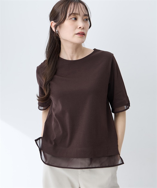 シフォンドッキングTシャツ【接触冷感・UVカット】