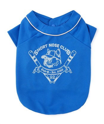 【for dogs】BASEBALL TEE　Cul-B/キューブ/愛犬服(ブルー-Ｓ)