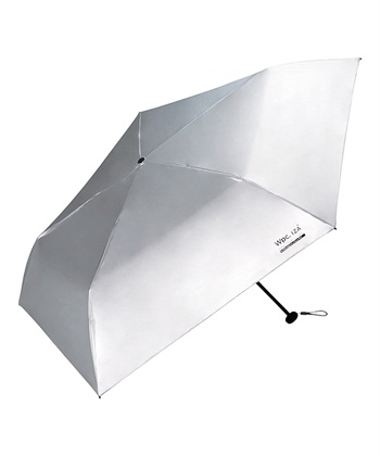 【Wpc.】折りたたみ日傘 Wpc. IZA Type/Light＆Slim【完全遮光100% 完全UVカット率100％生地 晴雨兼用 ユニセックス 男女兼用 軽量 スリム コンパクト】(シルバー-フリー)