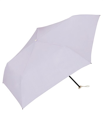 【Wpc.】折りたたみ傘 エアライトソリッドmini【折り畳み傘 晴雨兼用 UVカット 撥水 大きめ親骨55cm 超軽量115g】(ラベンダー-フリー)