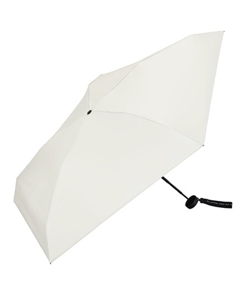 【Wpc.】日傘 折りたたみ傘 遮光ミニマ【超コンパクト 収納時全長11.5cm 完全遮光100％＆完全UVカット100％生地 晴雨兼用 遮熱 撥水 UPF50+ 日焼け対策 紫外線対策】(オフホワイト-フリー)
