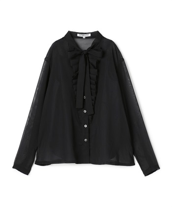 49AV JUNKO SHIMADA 【TIME SALE】スパンボイルフリル付きリボンタイブラウス_variationthumb_1