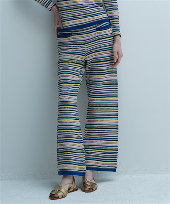 49AV JUNKO SHIMADA 【TIME SALE】ファンシーボーダーニットパンツ_variationthumb_2