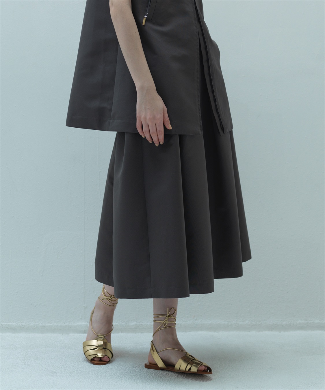 49AV JUNKO SHIMADA 【TIME SALE】ライトグログランスカート_variation_1