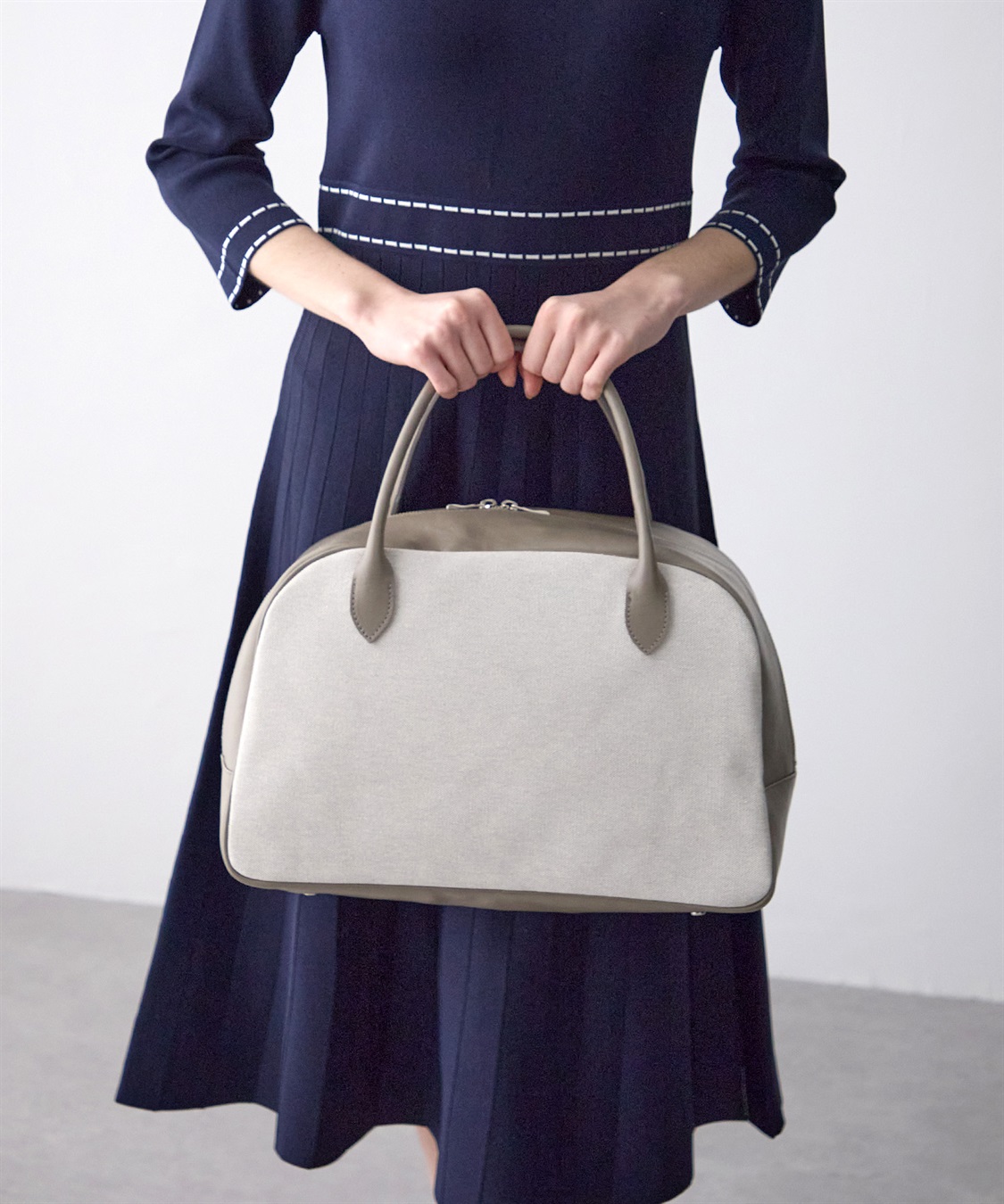 49AV JUNKO SHIMADA バイカラーボストンバッグ_variation_1