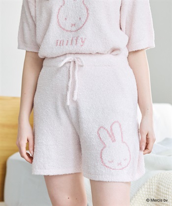 【miffy/ミッフィー】もちふわsleepソフトエアニットショートパンツルームウェア◆別注◆上下別売り(ピンク-M)