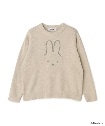 【miffy/ミッフィー】もこもこルームウェア長袖トップス（上下別売り）(アイボリー-Ｍ)