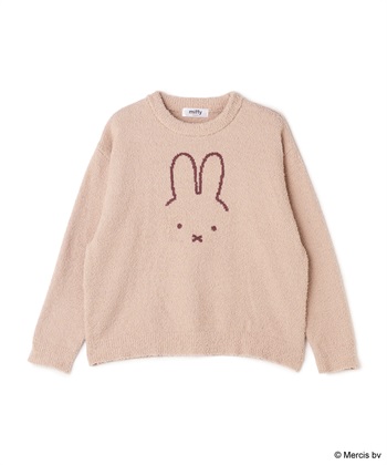 【miffy/ミッフィー】もこもこルームウェア長袖トップス（上下別売り）(ピンク-Ｍ)