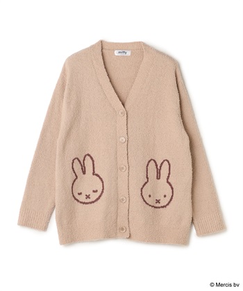【miffy/ミッフィー】もこもこルームウェアカーディガン（上下別売り）(ピンク-M)