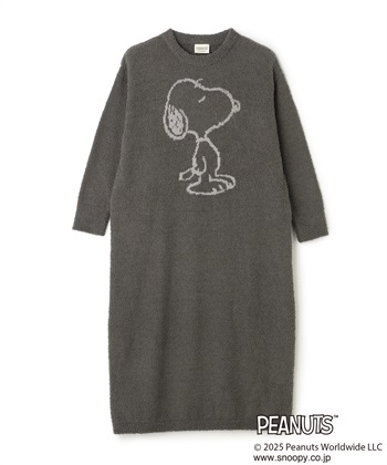 【PEANUTS/ピーナッツ】SNOOPYもこもこルームウェアワンピース（上下別売り(グレー-M)