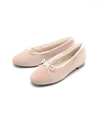 【anyfee/プラスサイズ】バレエシューズ（4E・甲高・幅広）《la farfa SHOES/ラファーファシューズ》(ベージュ-24.5cm)