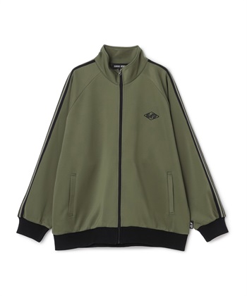 【KANGOL SPORT】サイドライントラックジャケット《UV対策・ストレッチ・ジャージ》◆新色追加◆(カーキ-M)