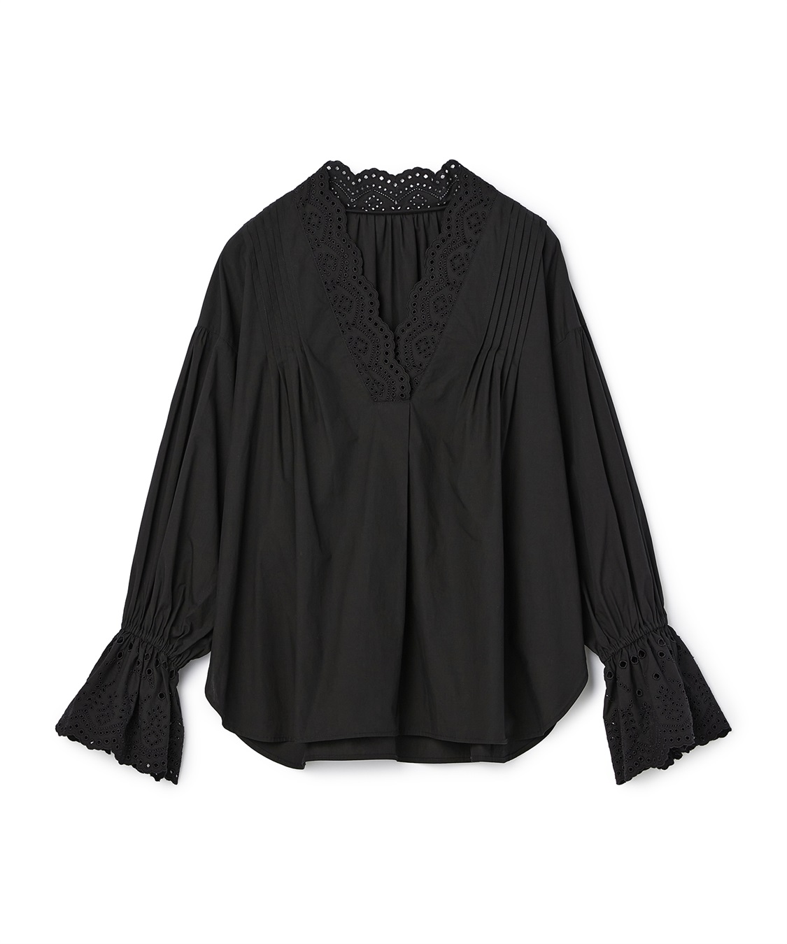 N.O.R.C <TIME SALE>カットワーク刺繍ボリュームスリーブブラウス_variation_1