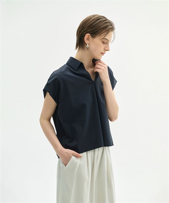 <TIME SALE>ナイロンタスランスキッパーシャツ【AIRY MOTION】(ネイビー-F)