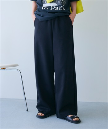 CROSS FUNCTION 《ストレッチ》スウェットワイドパンツ
