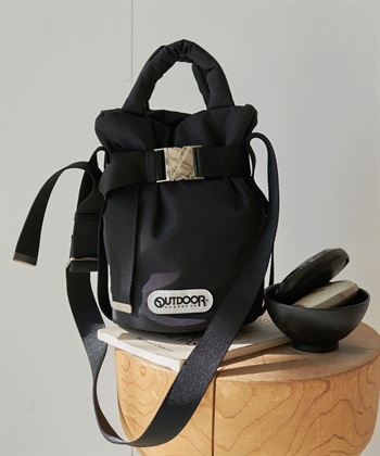 OUTDOOR PRODUCTS (アウトドアプロダクツ) 2WAYベルトトートバッグSS(ブラック-フリー)