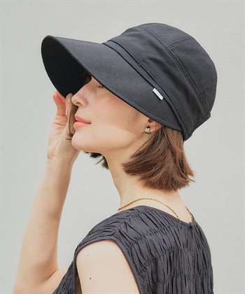 《UPF50＋》マイナスTEN ジョッキーキャップ(ブラック-57.5ｃｍ)