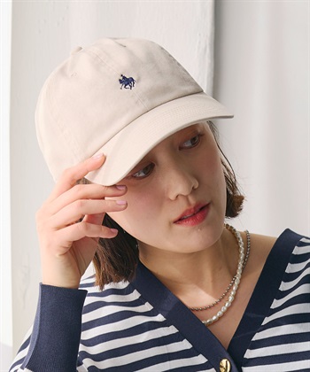 POLO プレイヤー刺繍キャップ(アイボリー-フリー)
