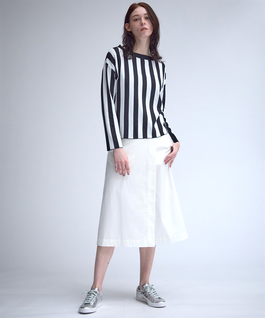 49AV JUNKO SHIMADA 【TIME SALE】ストライプ柄ボートネックニット_sub_10